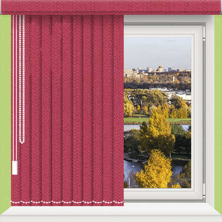 Вертикальные жалюзи розового цвета