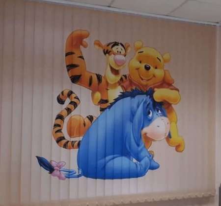 Жалюзи с фото печатью Винни Пух