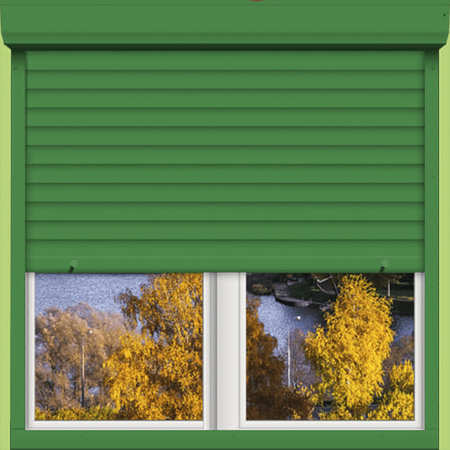 Рольставни зеленые